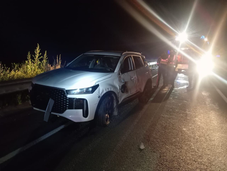 На трассе Сызрань-Ульяновск изувечили китайский кроссовер