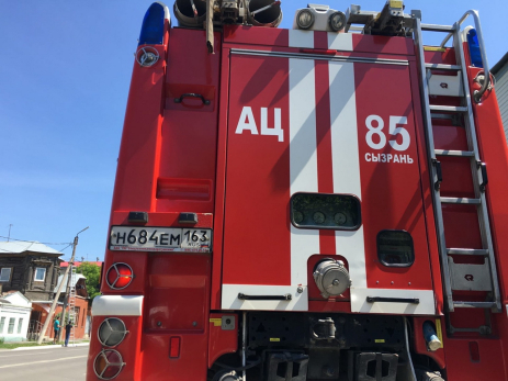 В четвертом часу ночи в Сызрани вспыхнул большой пожар