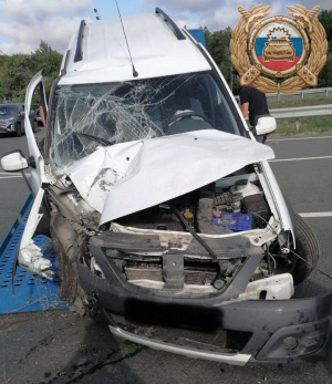 Машину - в утиль, людей - в больницу: фото жесткой аварии на трассе Сызрань-Саратов