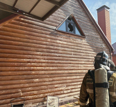 В доме на окраине села под Сызранью неожиданно вспыхнул огонь