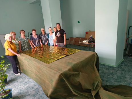 В Октябрьске начали изготавливать уникальные антидроновые покрывала для СВО