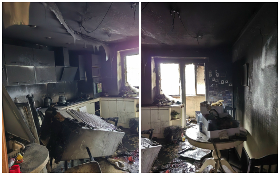 Стены почернели от огня: сызранской семье с маленькой дочкой срочно требуется помощь