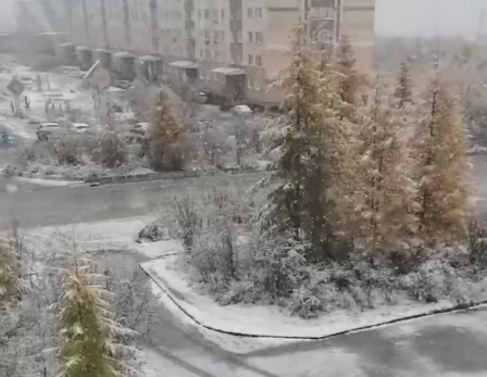 В регионах России выпал первый снег