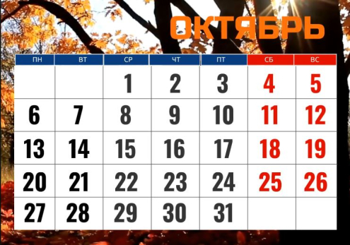 Роструд рассказал, как будем отдыхать в октябре 2025 года и какие праздники отмечать