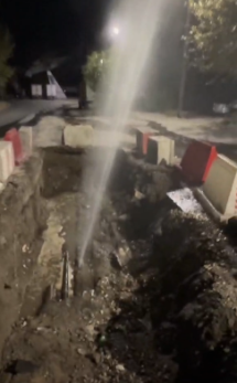 В Сызрани случайно заработал новый фонтан