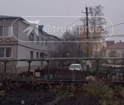 Пора ставить елку! В Самарской области внезапно выпал снег - видео