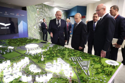 Владимиру Путину показали проект нового района Самары «Беспилотный»