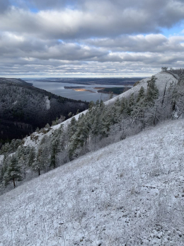Жигулевские горы засыпало первым снегом
