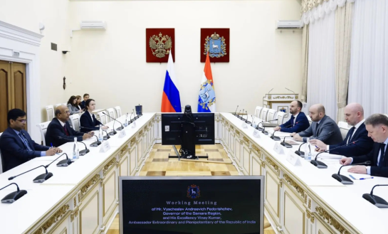 Губернатор Самарской области встретился с чрезвычайным и полномочным послом Индии