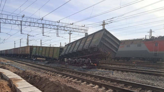 В Самарской области на месте крушения поезда идут работы