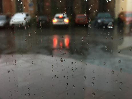 В Сызрани прошел первый в этом году град