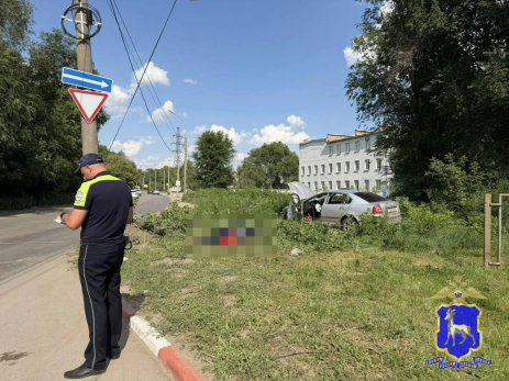 Водитель насмерть разбился на «Шкоде» при столкновении со столбом в Самаре