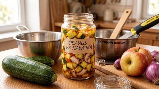 Релиш из кабачка - необычная заготовка на зиму: пикантная добавка к мясу