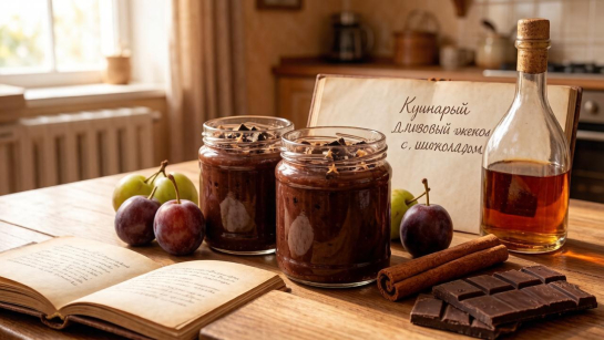 Необычный, но очень вкусный дуэт в одной банке: готовим сливовый джем с шоколадом